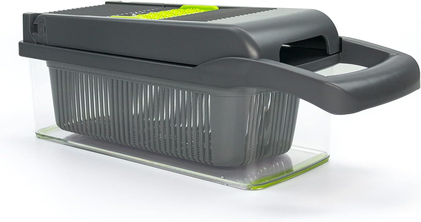 KAUKKO 9-in-1 Veggie Chopper with Container - Black