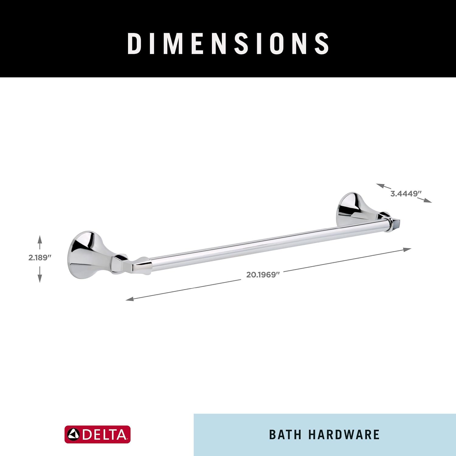 Delta Faucet 76418 Ashlyn 18 Inch Towel Bar Chrome 1