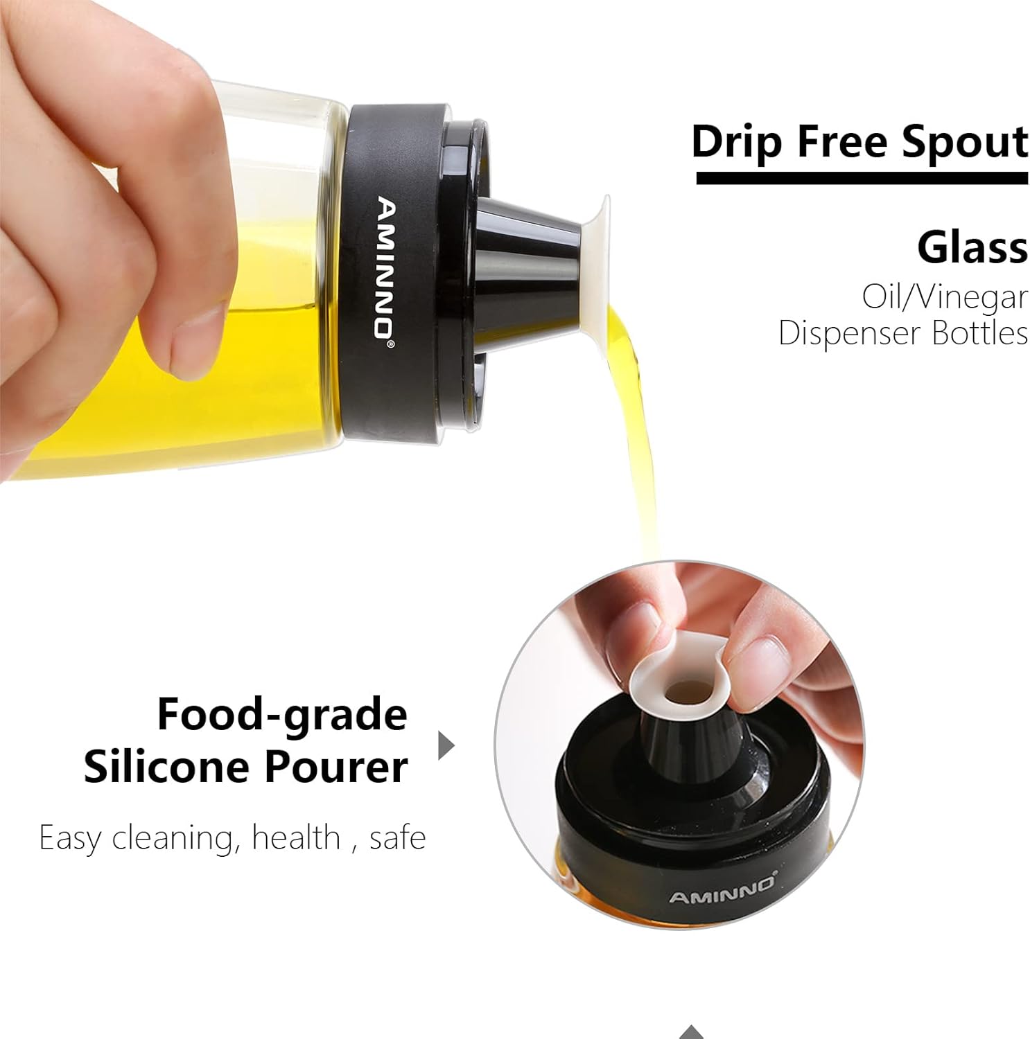Aminno Oil and Vinegar Dispenser 2 Pack