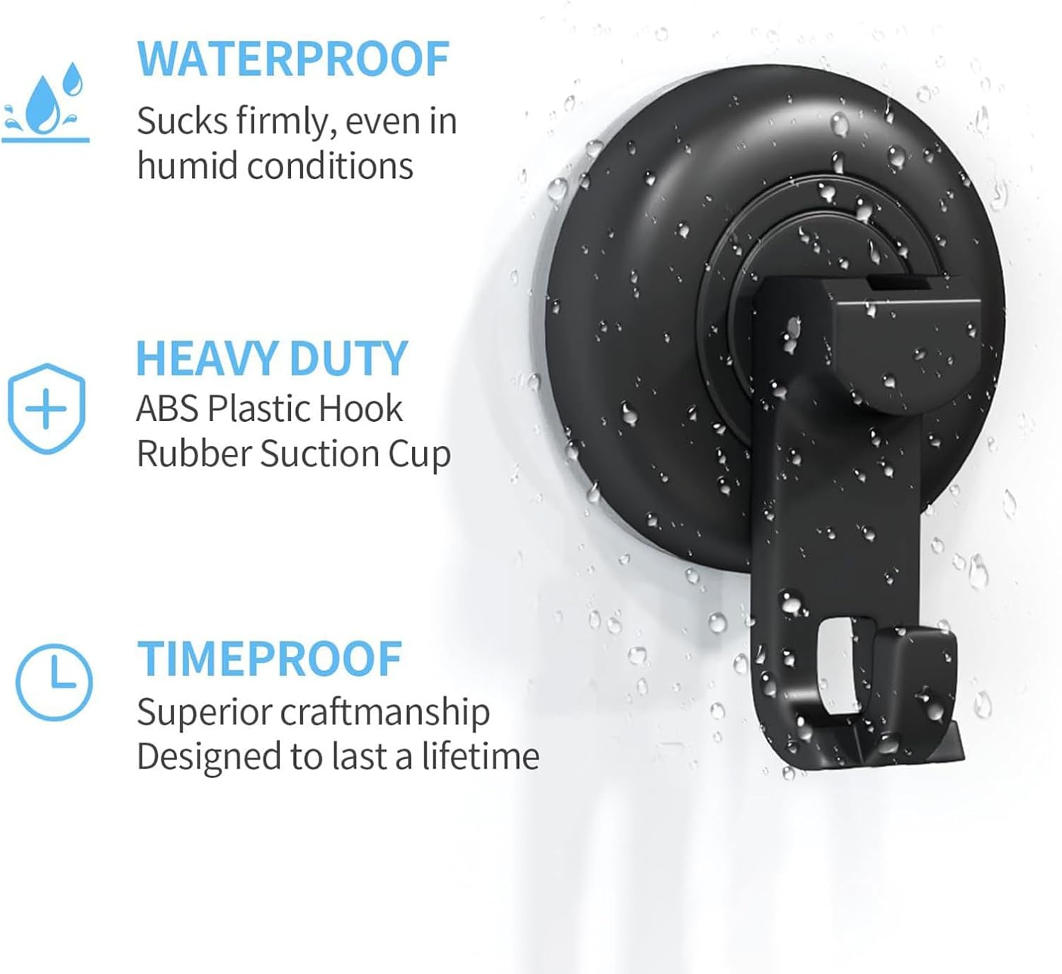 Strong Suction Cup Hooks for Shower Wall