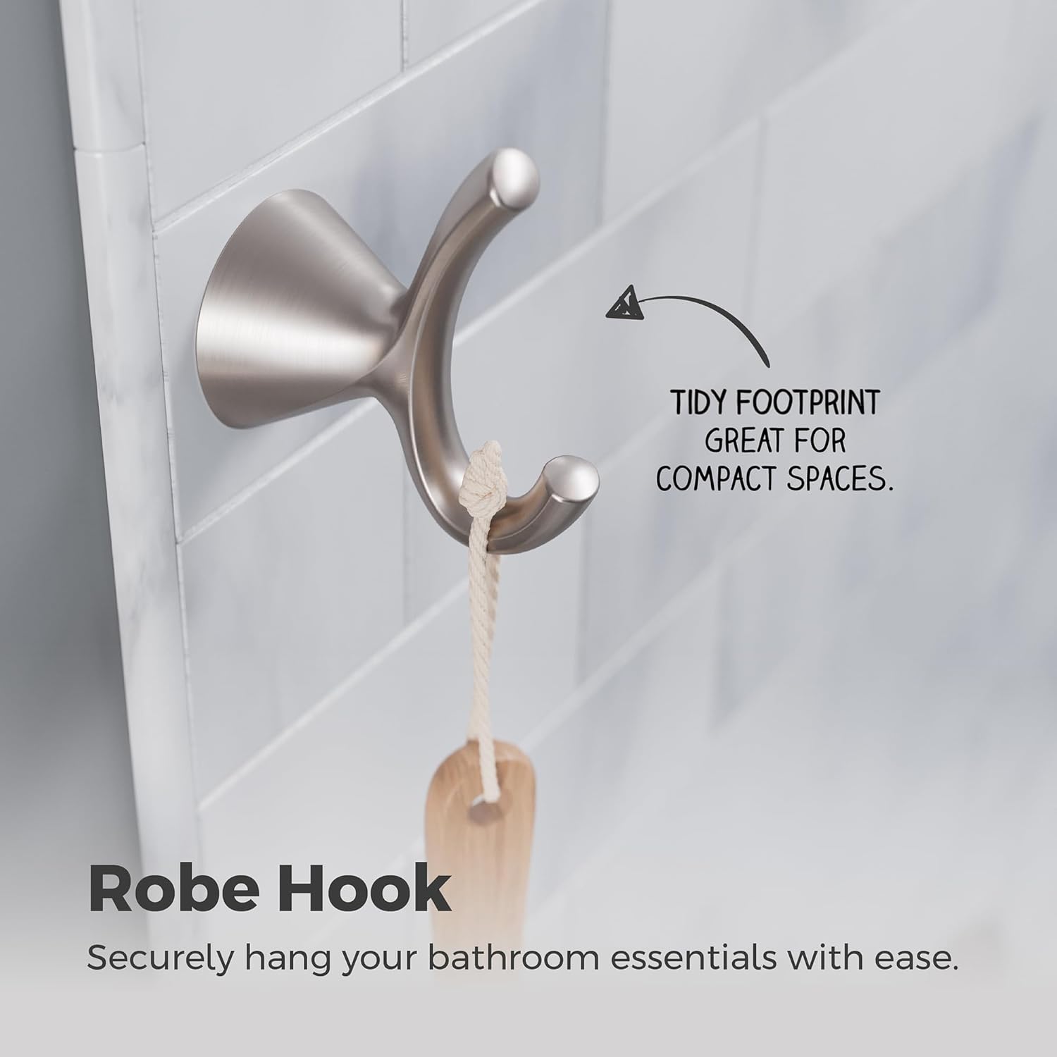 Pfister Willa Towel Hook Brushed Nickel 1