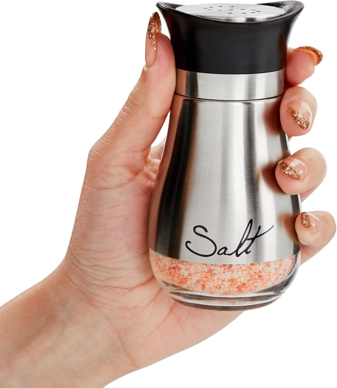 Juvale 4oz Stainless Steel Salt Pepper Shaker Set