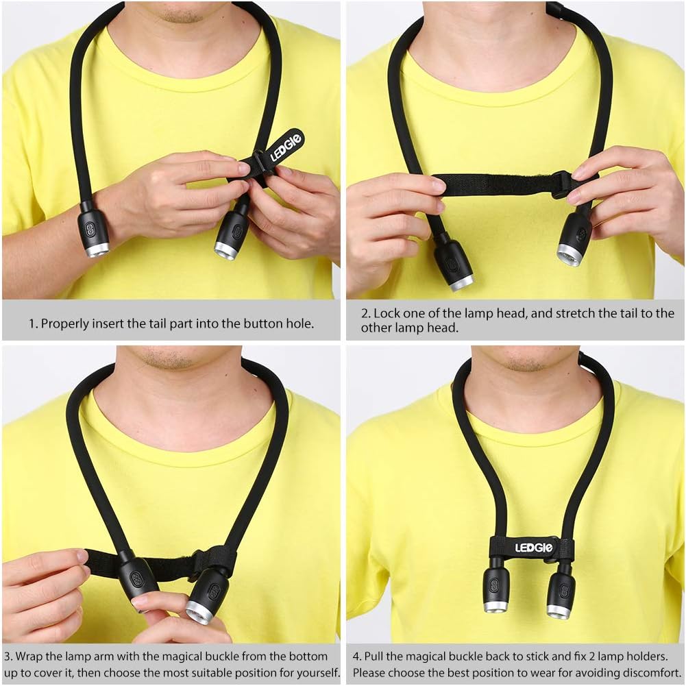 LEDGLE Updated Neck Light for Reading Knitting and Repairing
