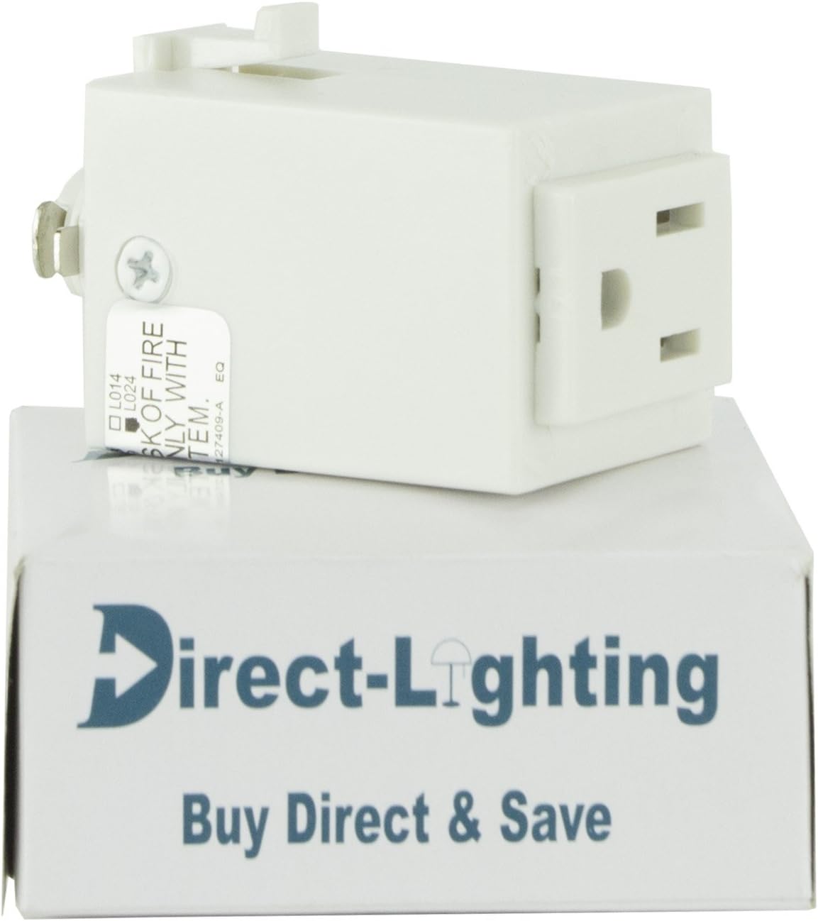H System Track Outlet Adapter H860 White