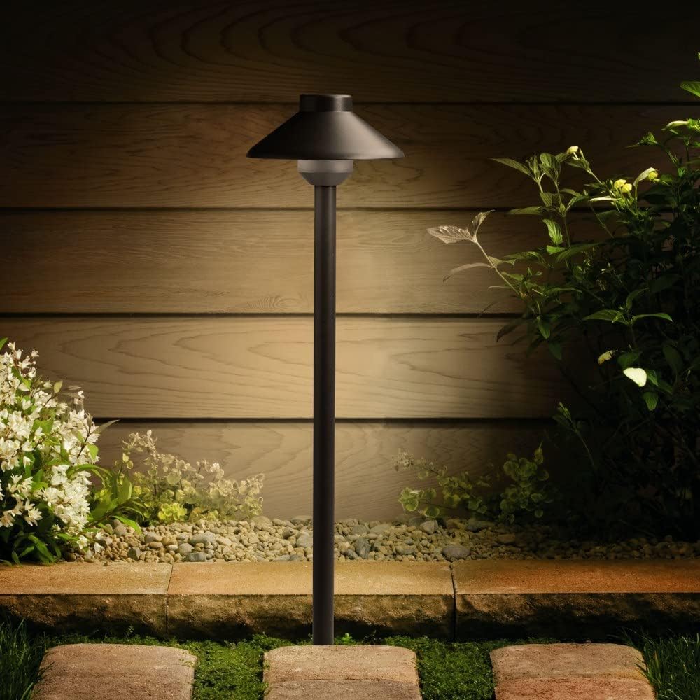 Kichler 15820AZT Llena LED Path Light Textured Architectural Bronze