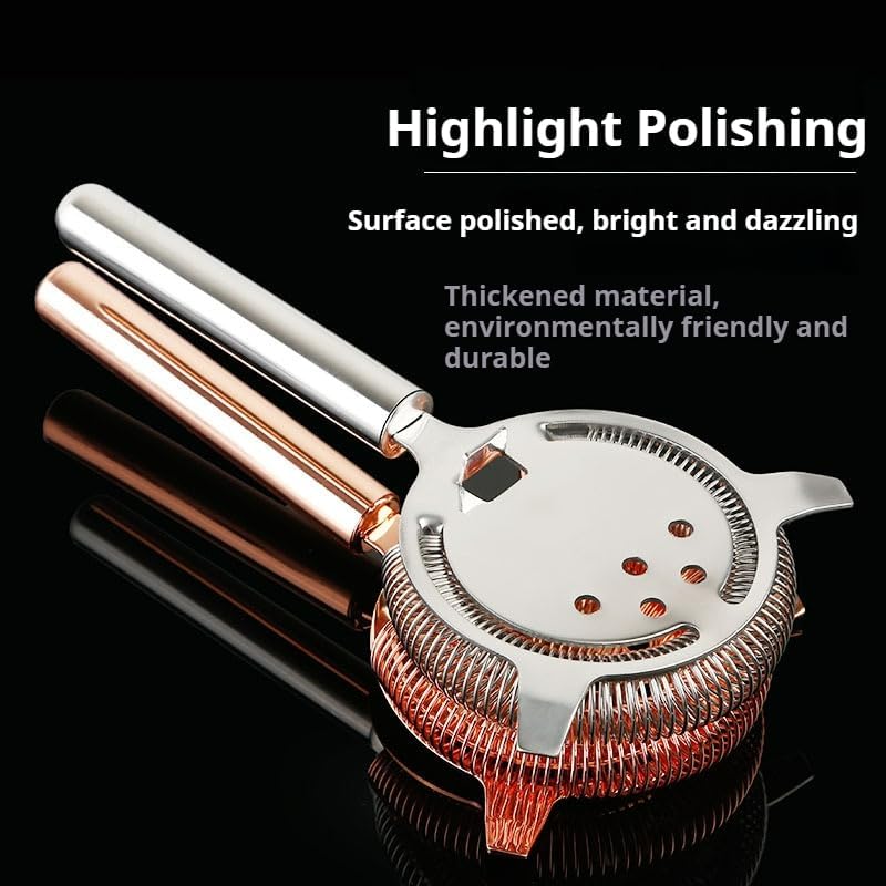 YUHWYI Bent Handle Cocktail Strainer - 4 Colors