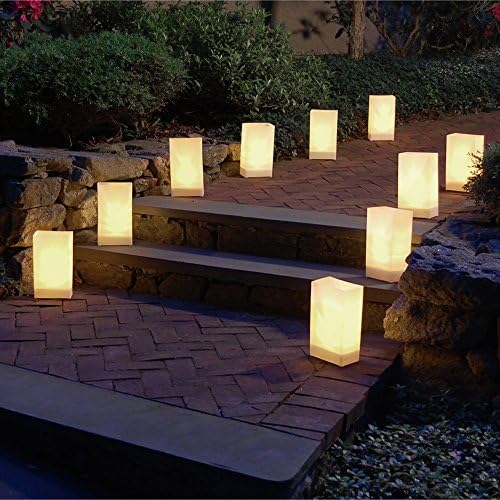 LumaBase 318100 Plastic Lanterns White Pack of 100