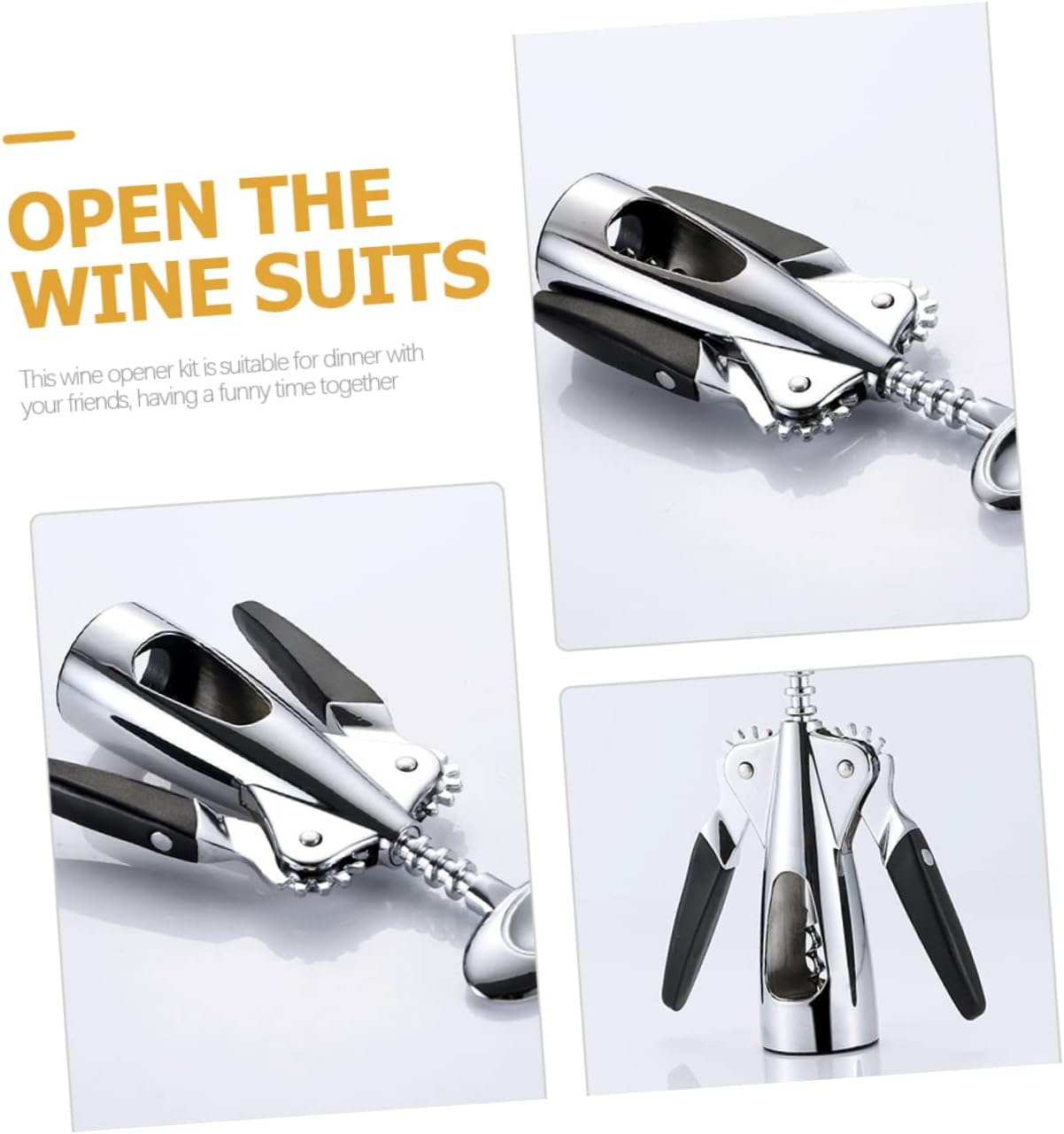BIUDECO Wine Opener Zinc Alloy Key Bottle Opener