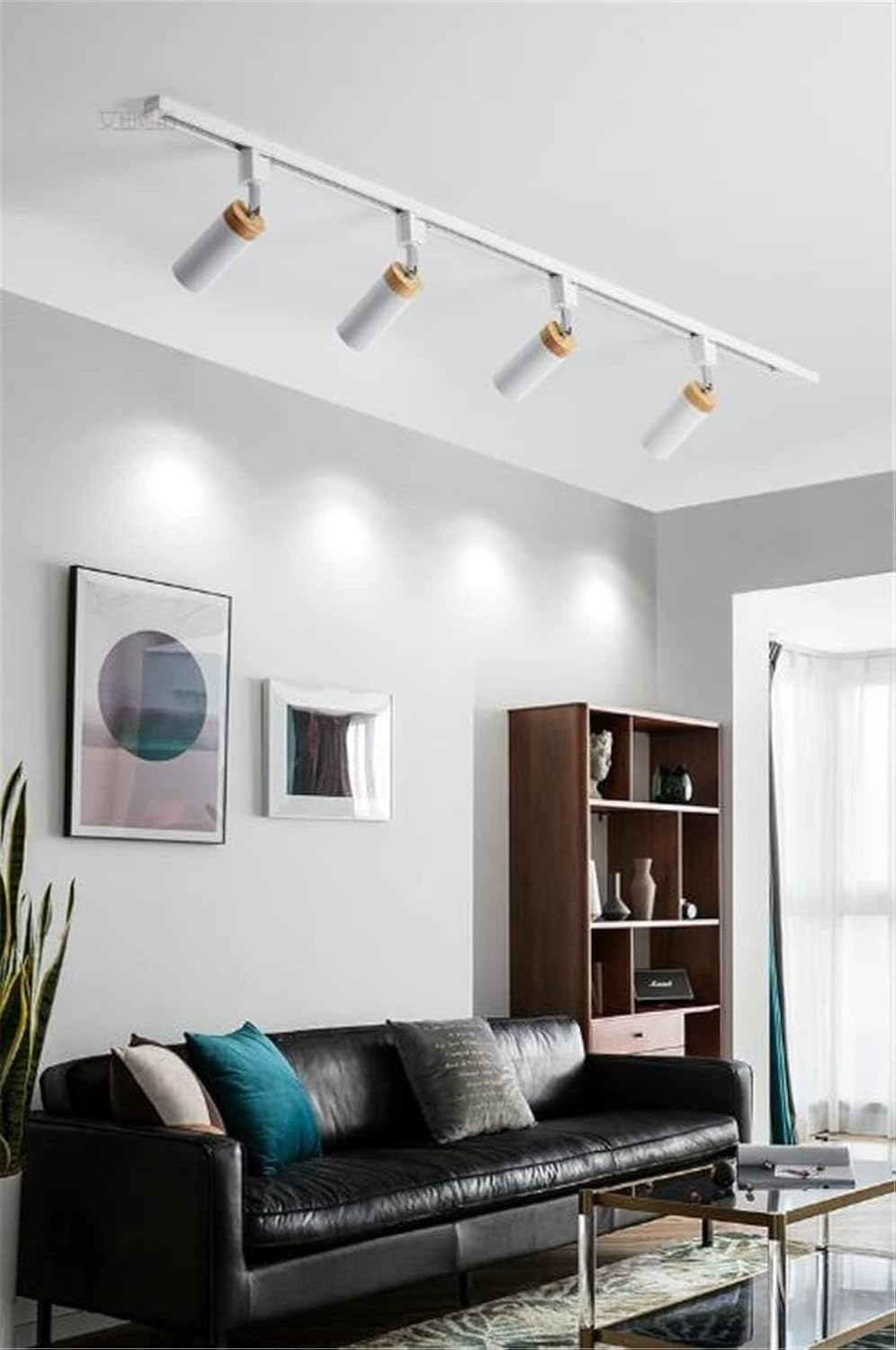 LED 2 Light Track Lighting Kit - Grey