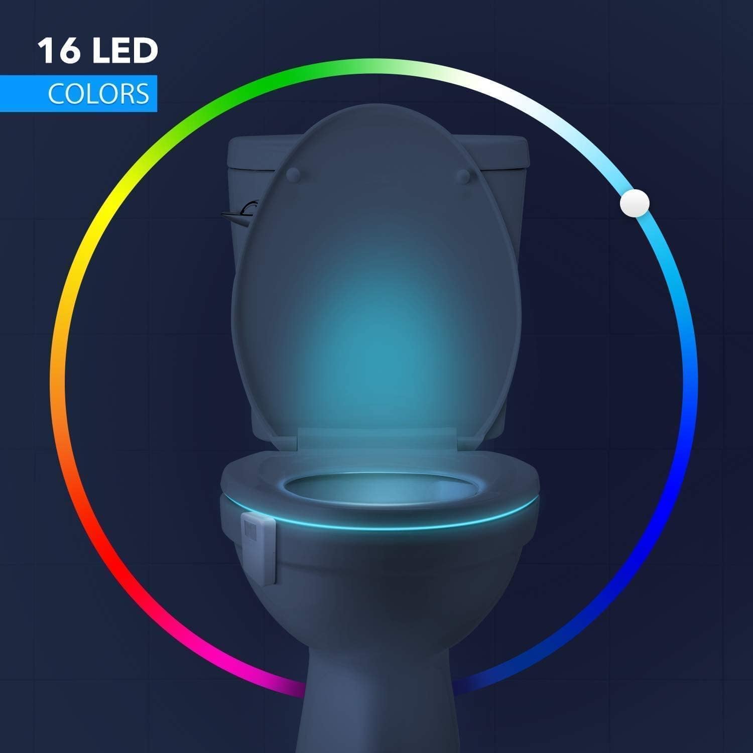 Chunace Toilet Bowl Night Light with 16 Colors