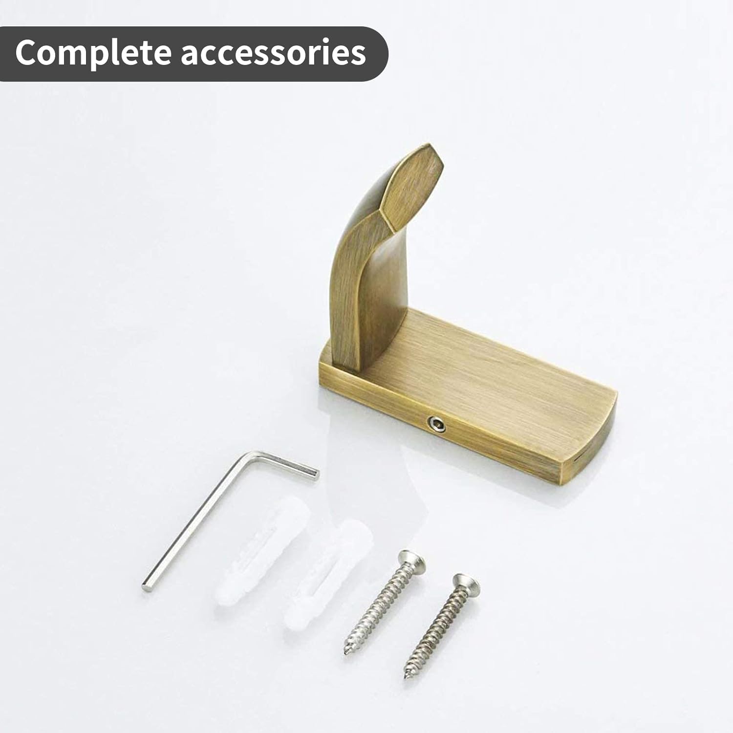 WINCASE Antique Brass Towel Hook 2 Pack 1
