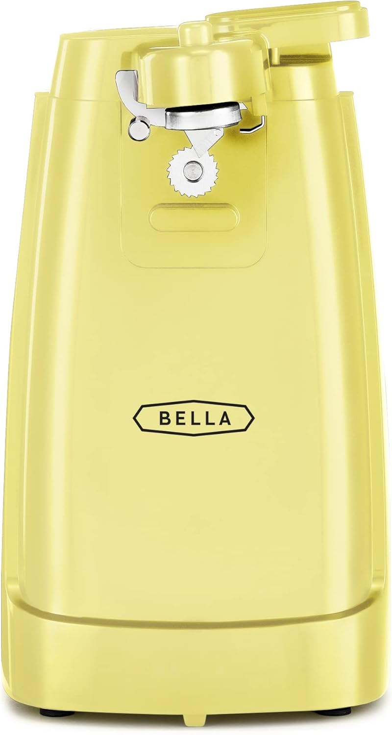 BELLA Electric Can Opener with Knife Sharpener Yellow 1