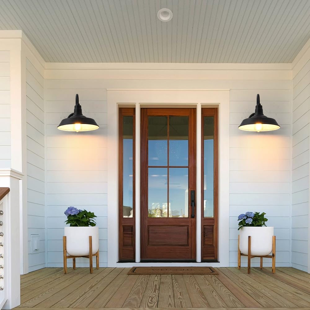 Double Century 2-Pack Barn Light Outdoor Wall Sconce