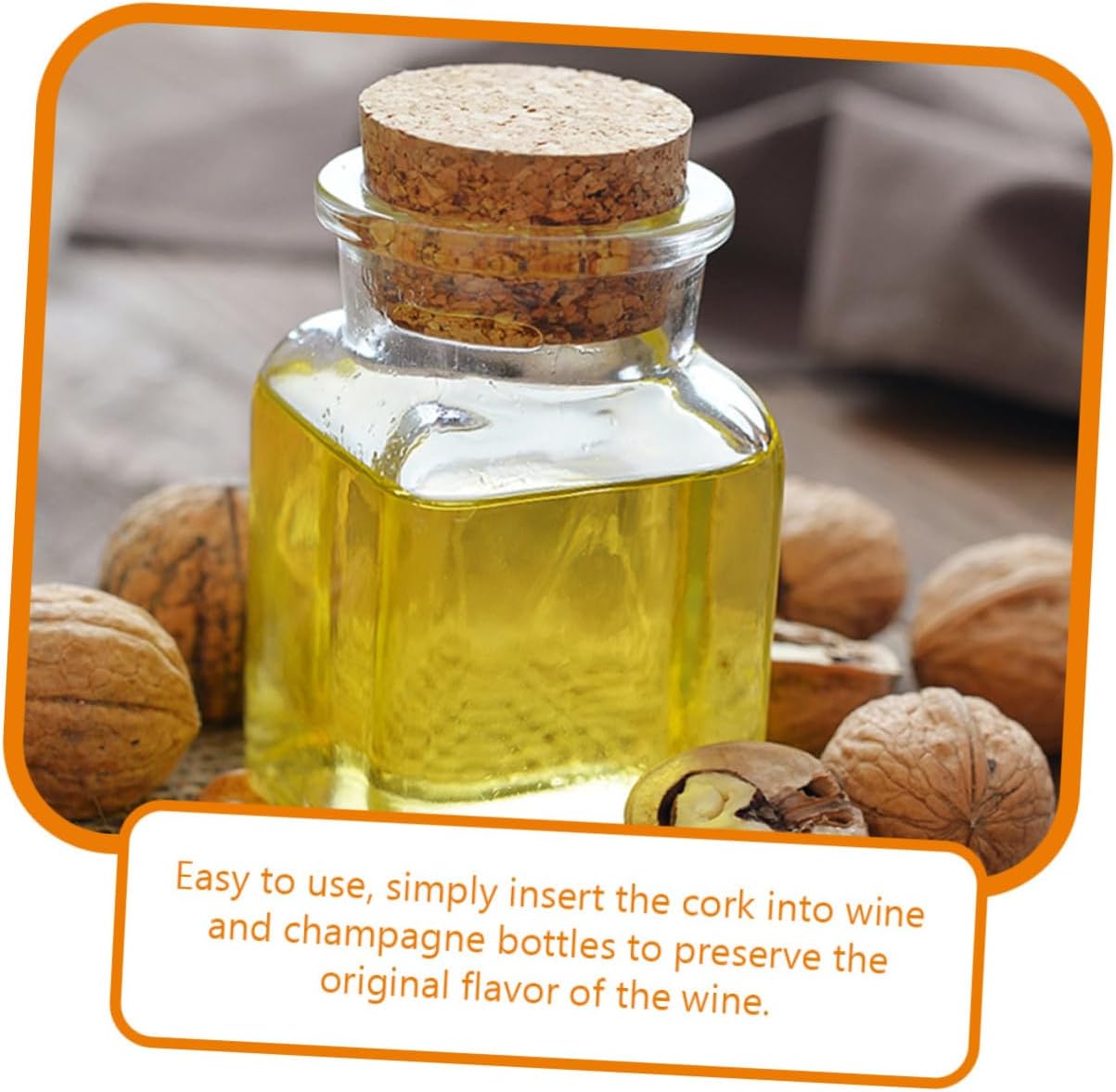 SHOWERORO 50pcs Wine Bottle Stopper Cork Kit