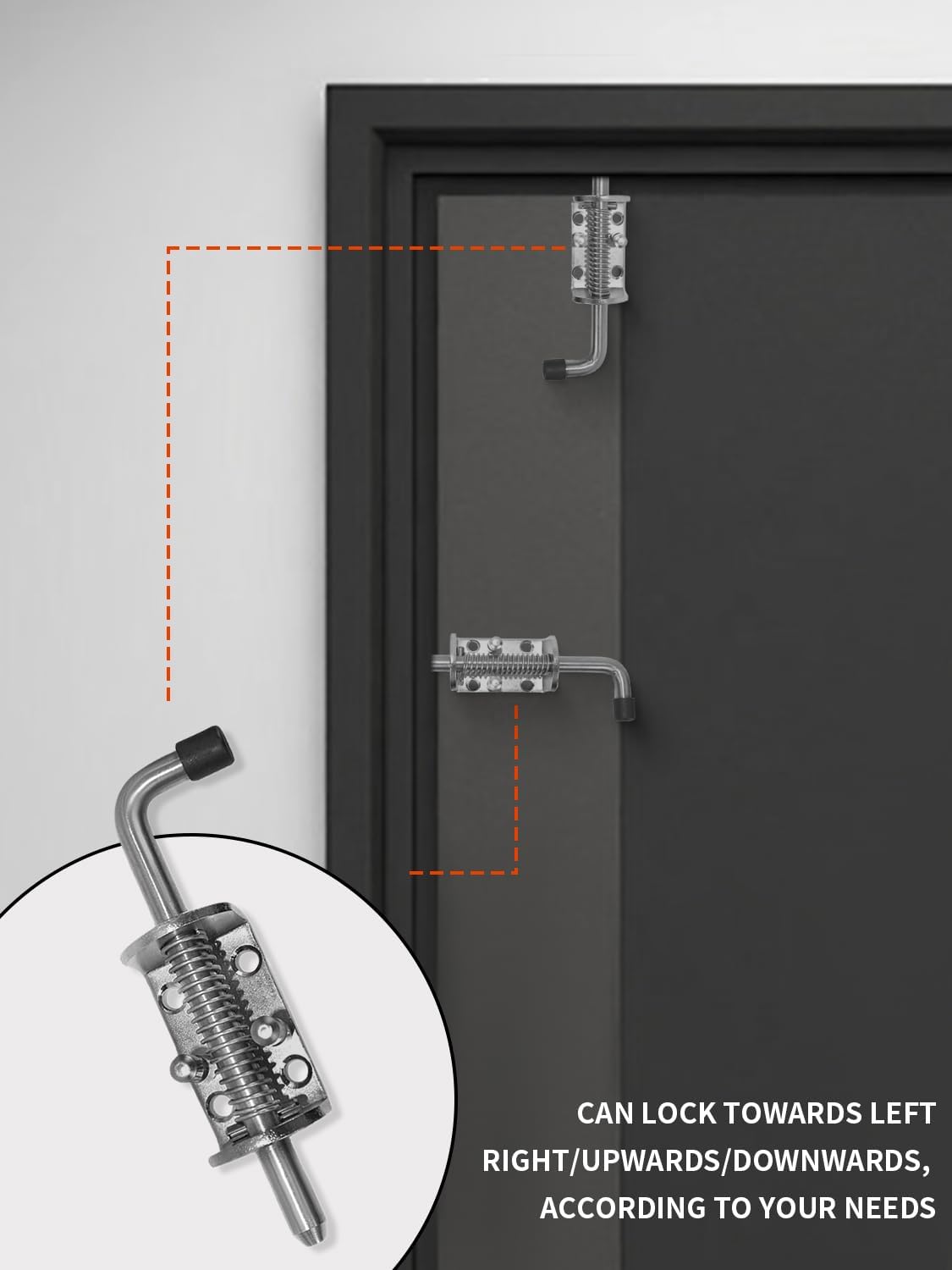Quality Life Spring-Loaded Gate Latch Pin Claros