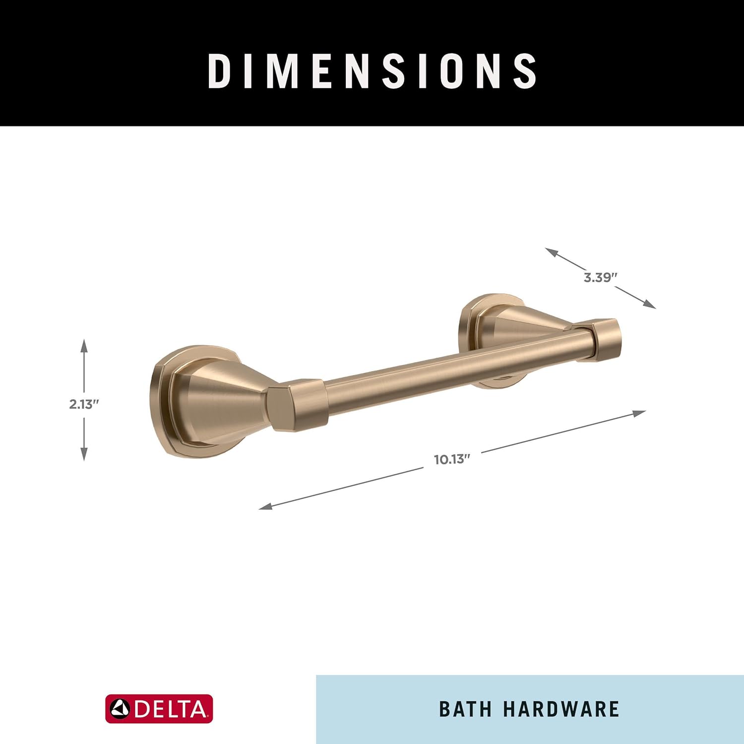 DELTA Stryke 8 in Towel Bar in Champagne Bronze
