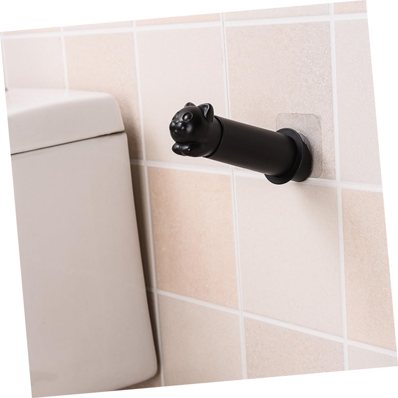 POPETPOP Wall Mounted Toilet Paper Holder Cute Animal Design Space Saving Bathroom Organizer