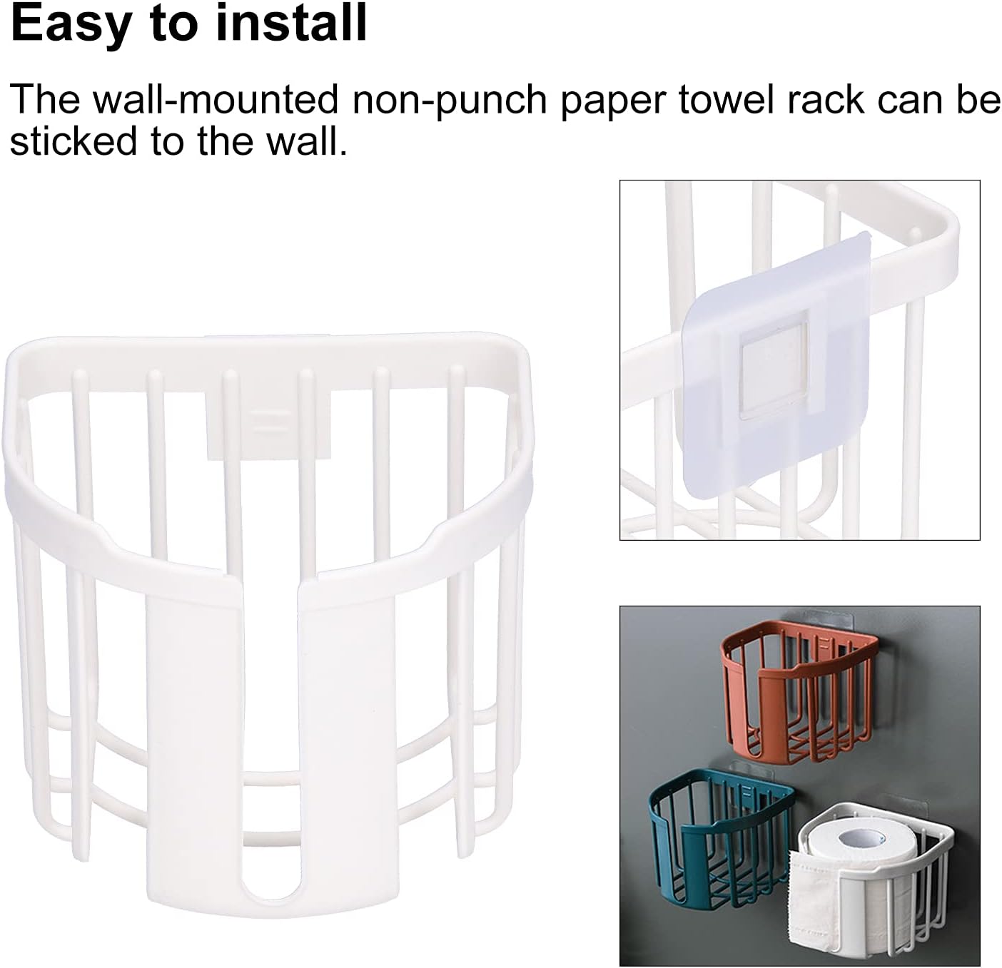 Cyrank Toilet Paper Shelf Wall Mount Holder 1