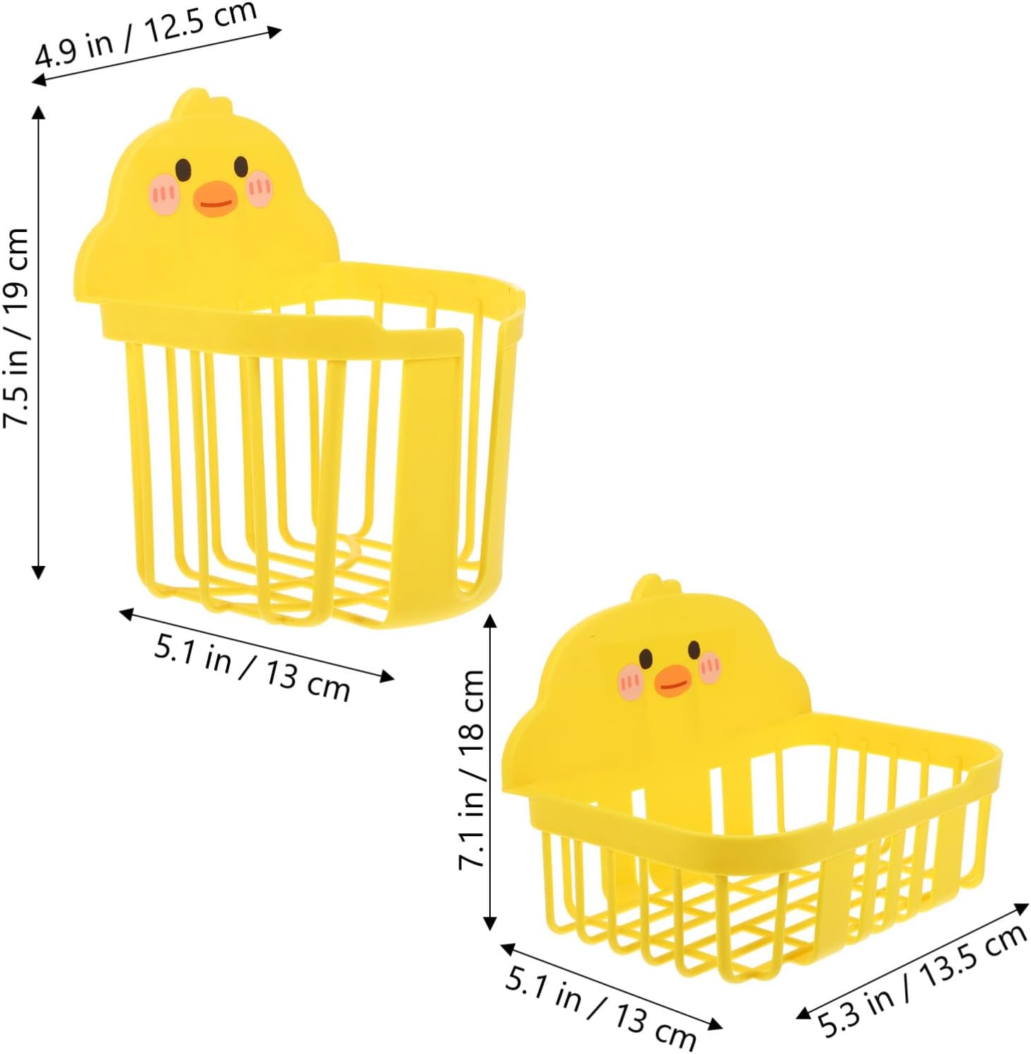 Lurrose 2Pcs Wall Mount Toilet Paper Holders with Adorable Design