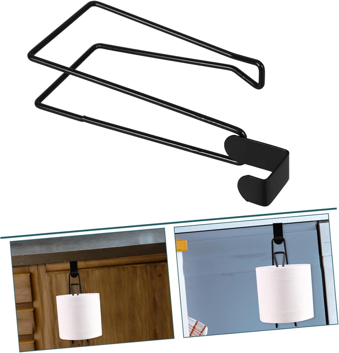ELAYARD Wall Mounted Toilet Paper Holder Black