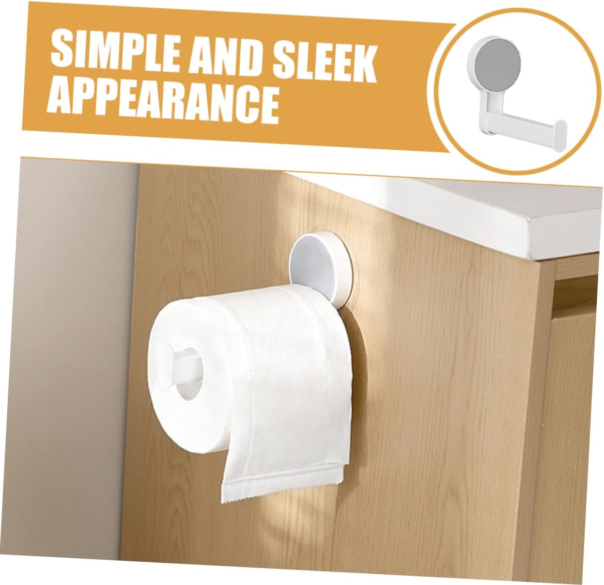 KALLORY Wall Mount Toilet Paper Holder