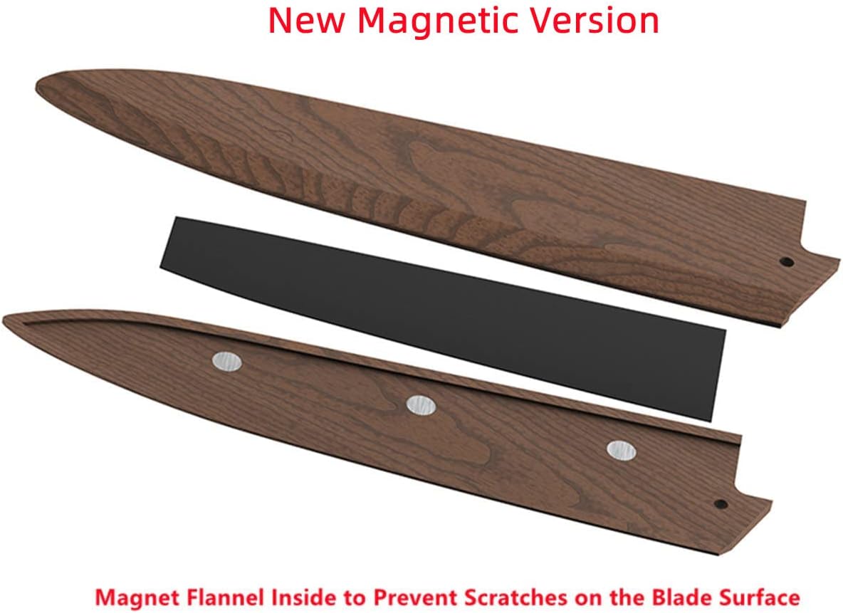 Aibote Black Walnut Knife Sheath for Sashimi Knives