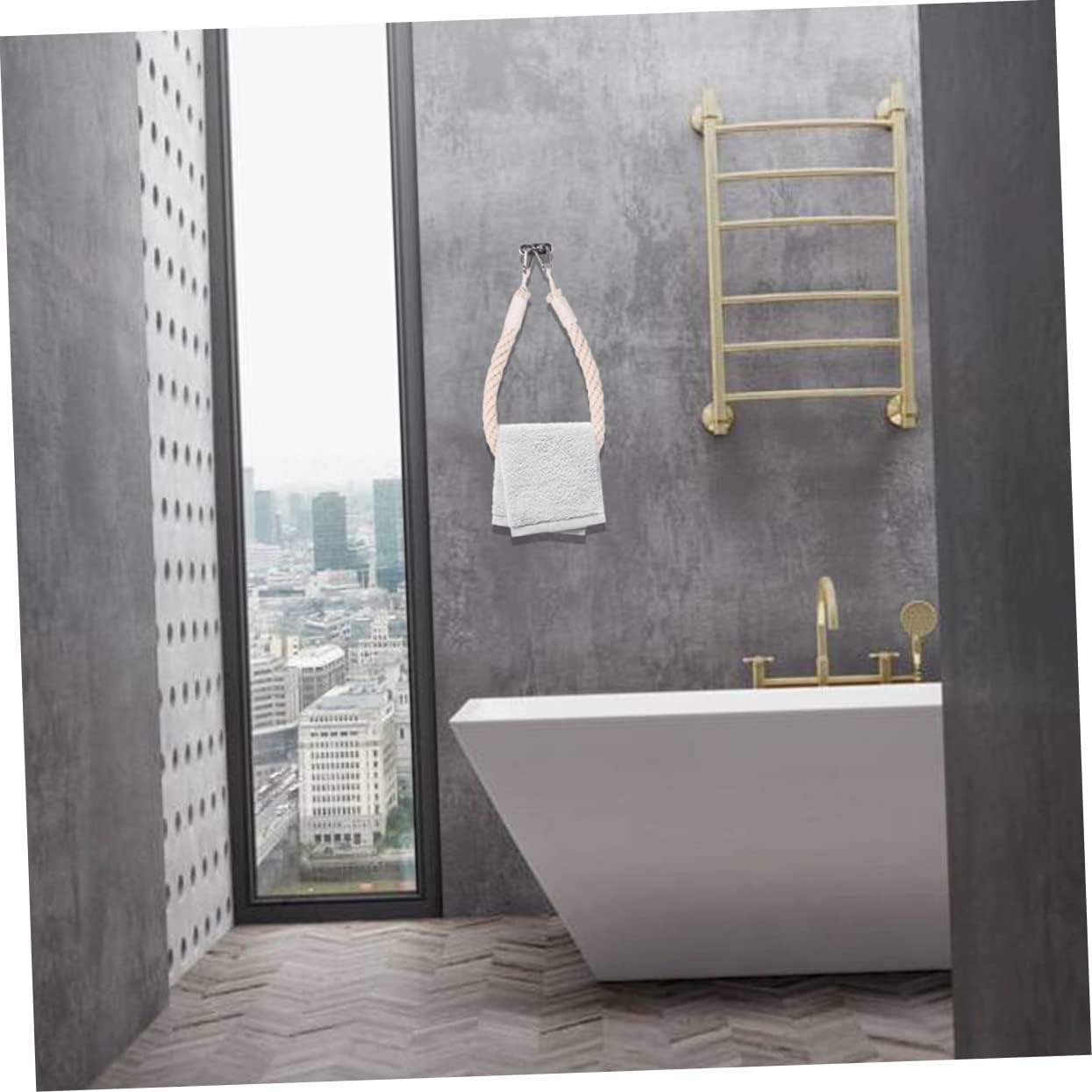 1Pc Cotton Rope Toilet Paper Holder Retro Design