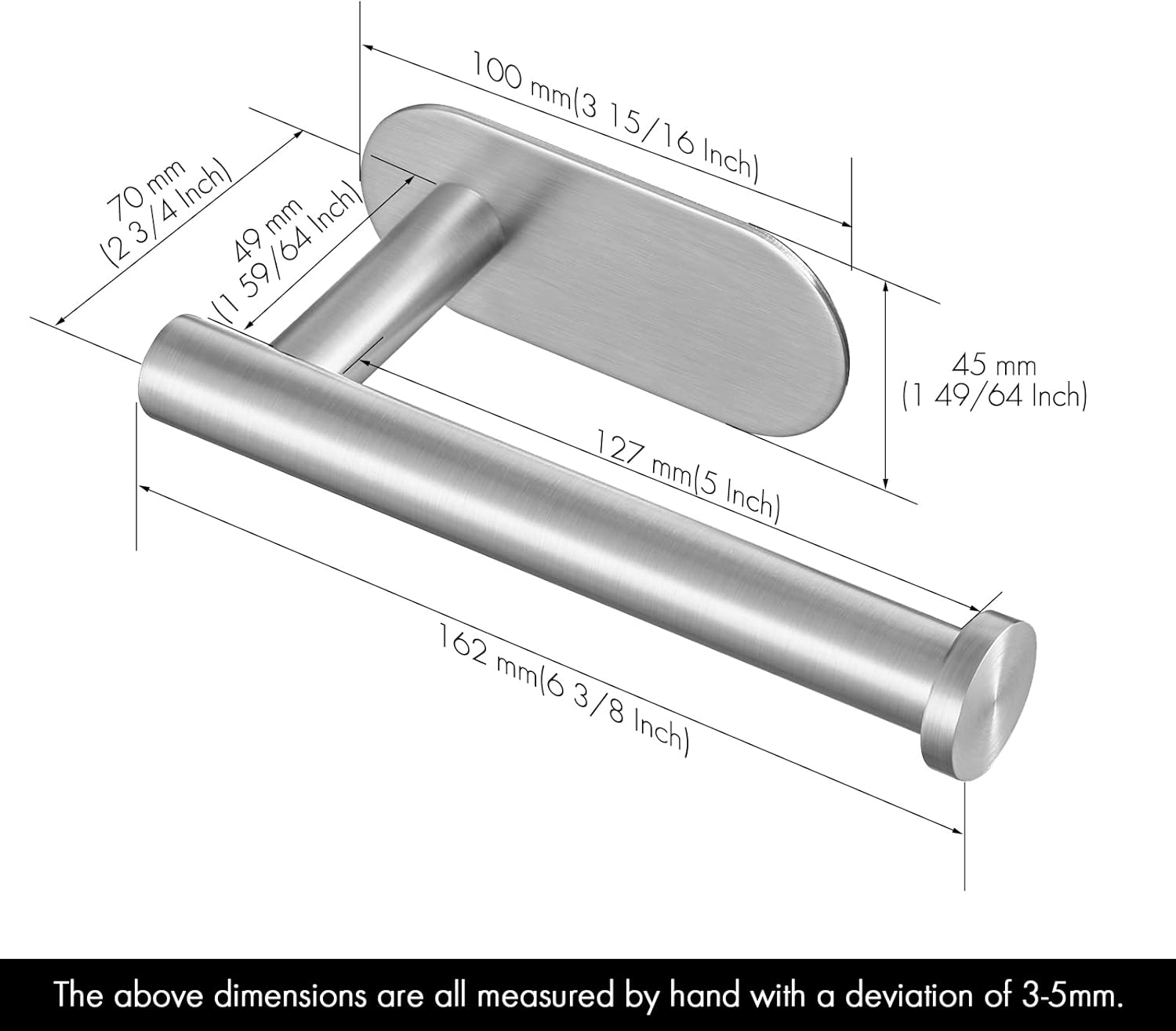 Rust-Resistent Self-Adhesive Towel Bar