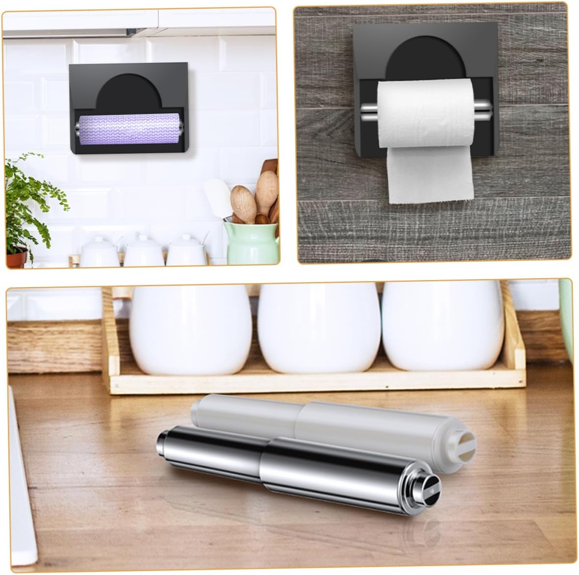 Mobestech Universal Spring Paper Towel Holder Rod