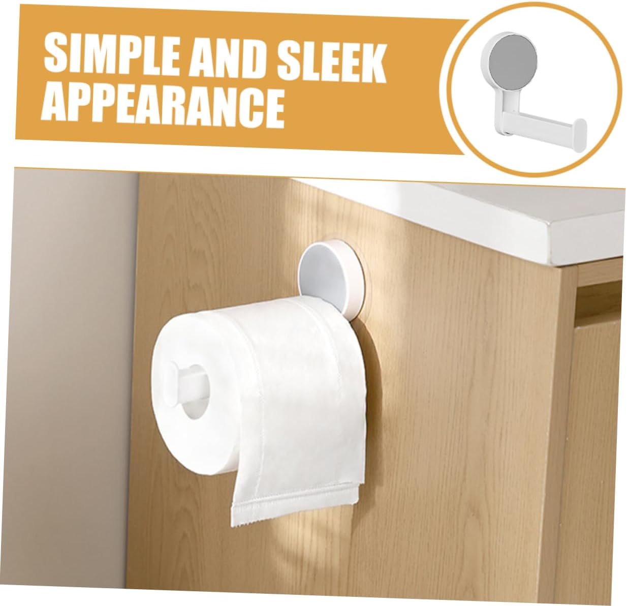 DOITOOL Wall Mounted Toilet Paper Holder No Drilling