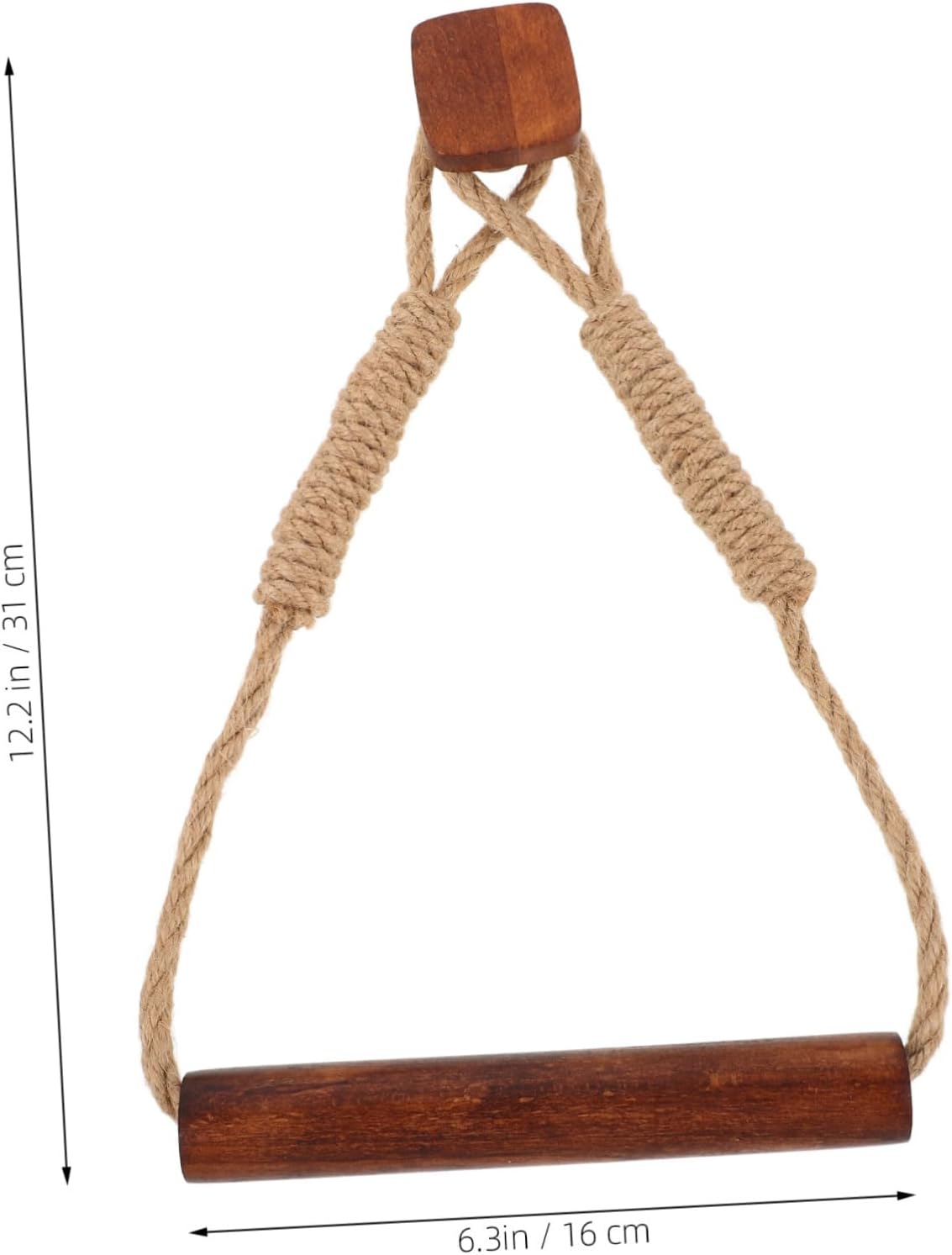 Zerodeko Hand Woven Toilet Paper Holder Walnut Color