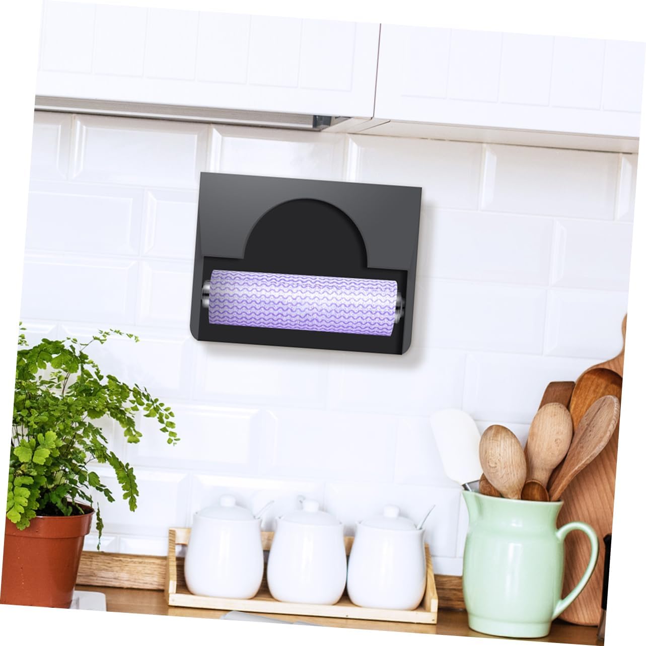 Mobestech Universal Spring Paper Towel Holder Rod