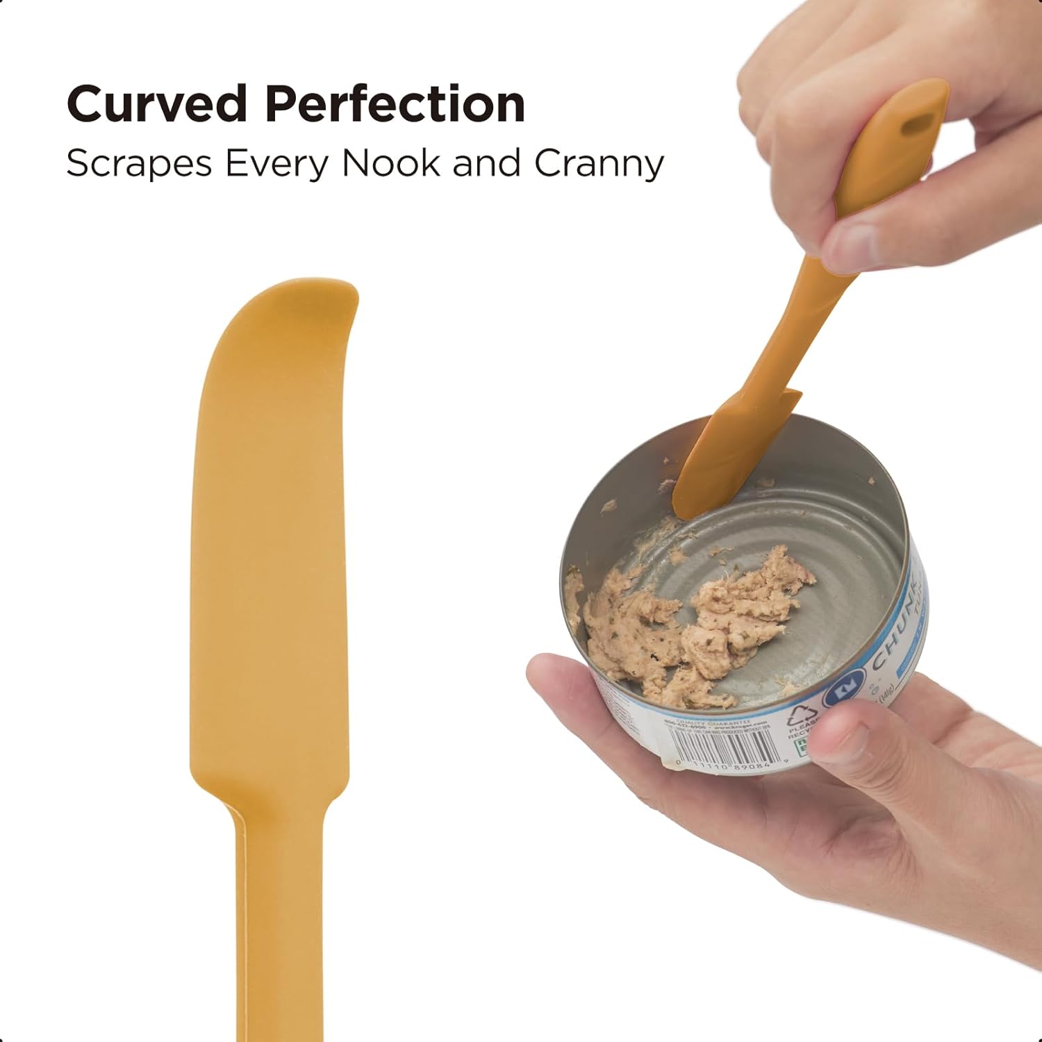 Kitchen Mama WaltzGrip Spatula Set with Silicone Jars and Cans