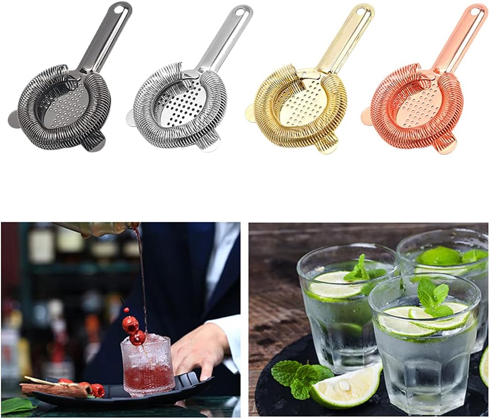 Heavy Duty Stainless Steel Hawthorne Strainer for Cocktails