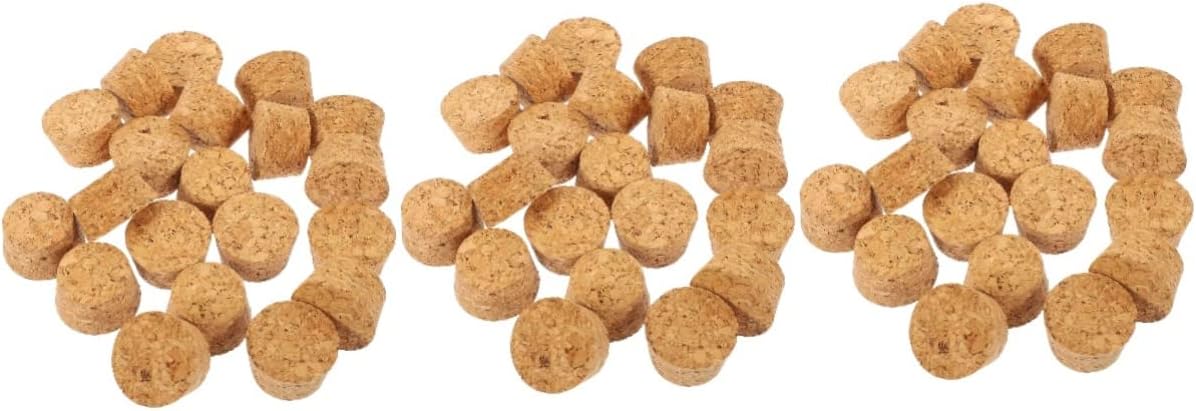DECHOUS Wooden Wine Stoppers with Cork Plugs 60 Pcs Set