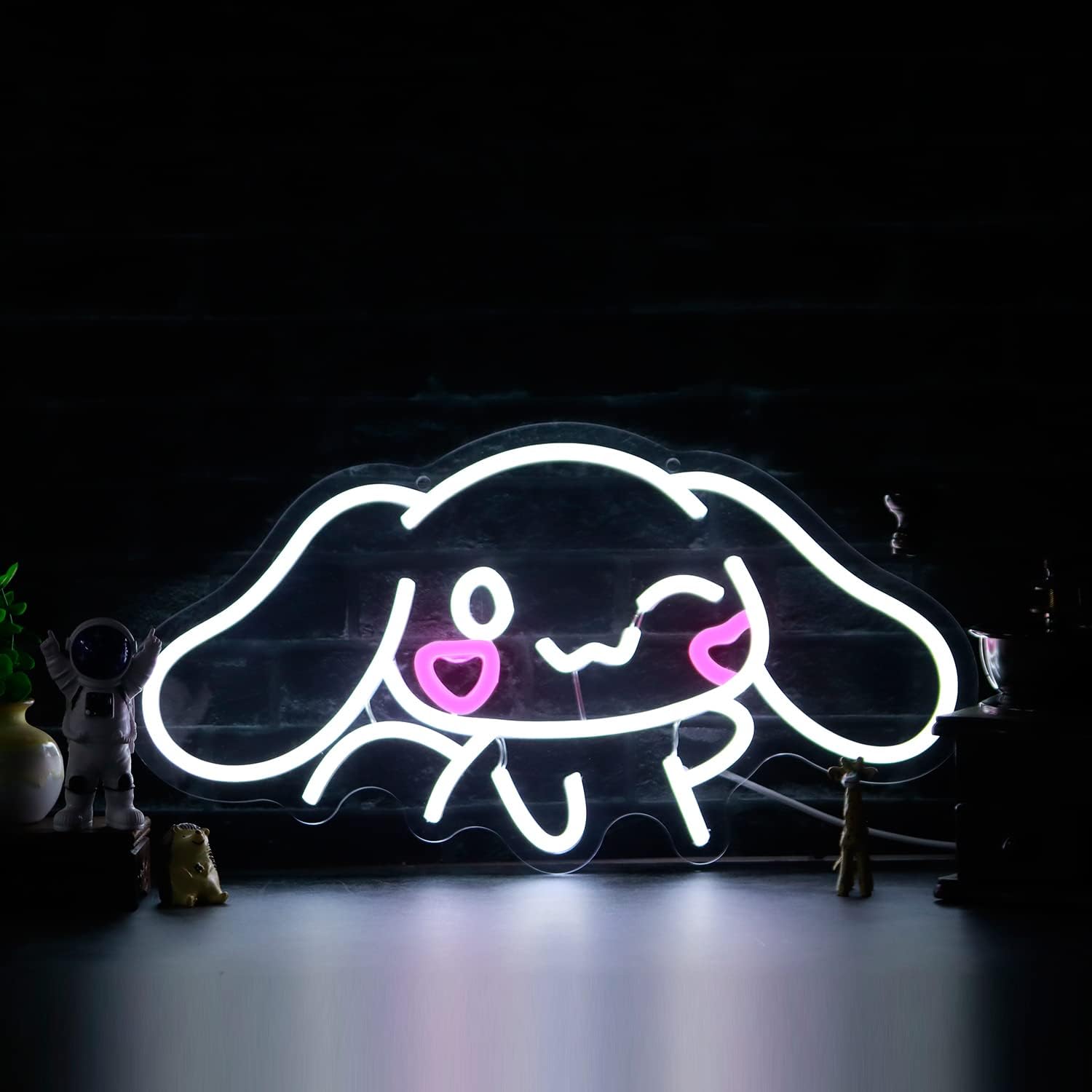 SHINEMYWAY Cinnamoroll Neon Sign USB Powered Wall Art