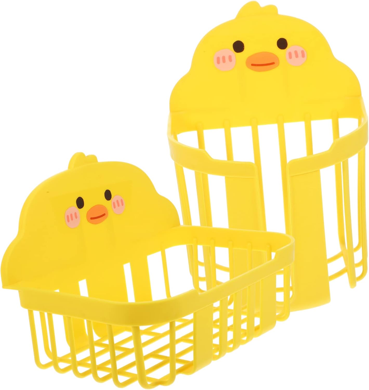HOLIDYOYO 2Pcs Wall Mount Toilet Paper Holder with Storage Baskets