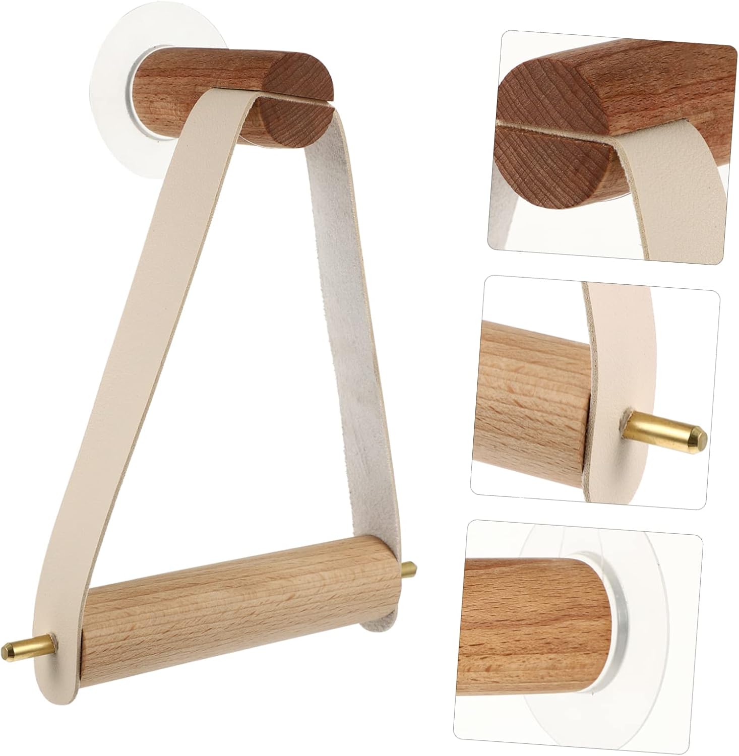 HOUDERCO Wall Mounted Toilet Paper Holder and Towel Rack