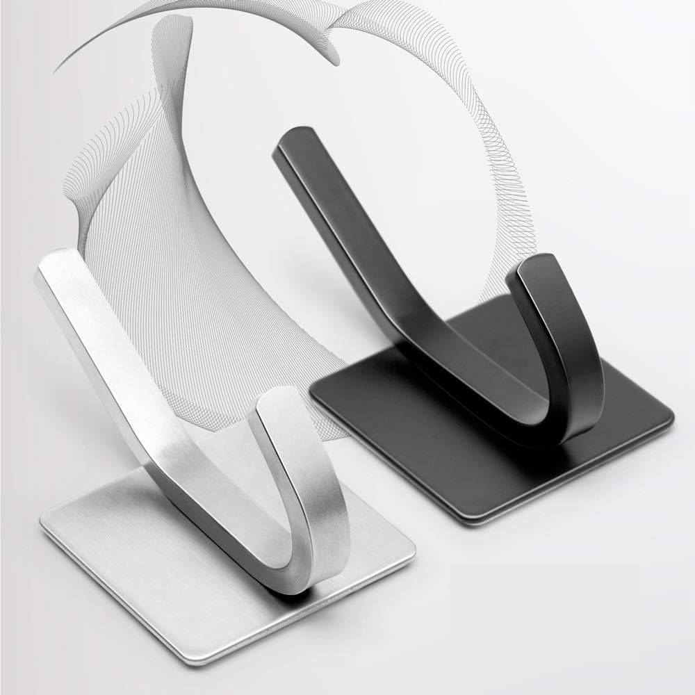5pcs Stainless Steel Hooks for Bathroom Robe and Towel Holders