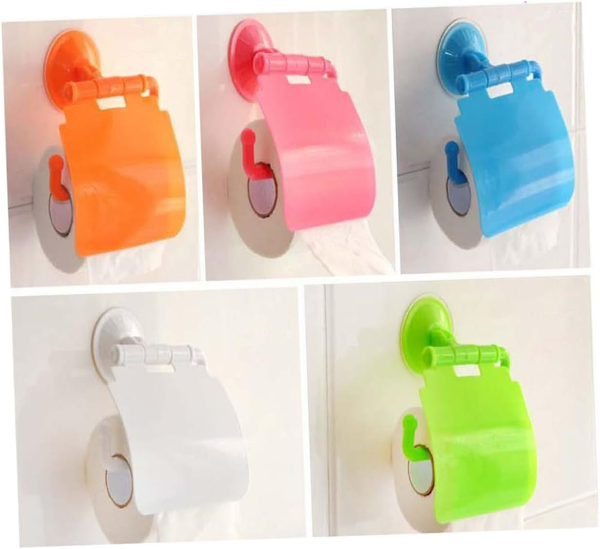 HEALEEP Wall Mounted Tissue Box Holder with Suction Cup
