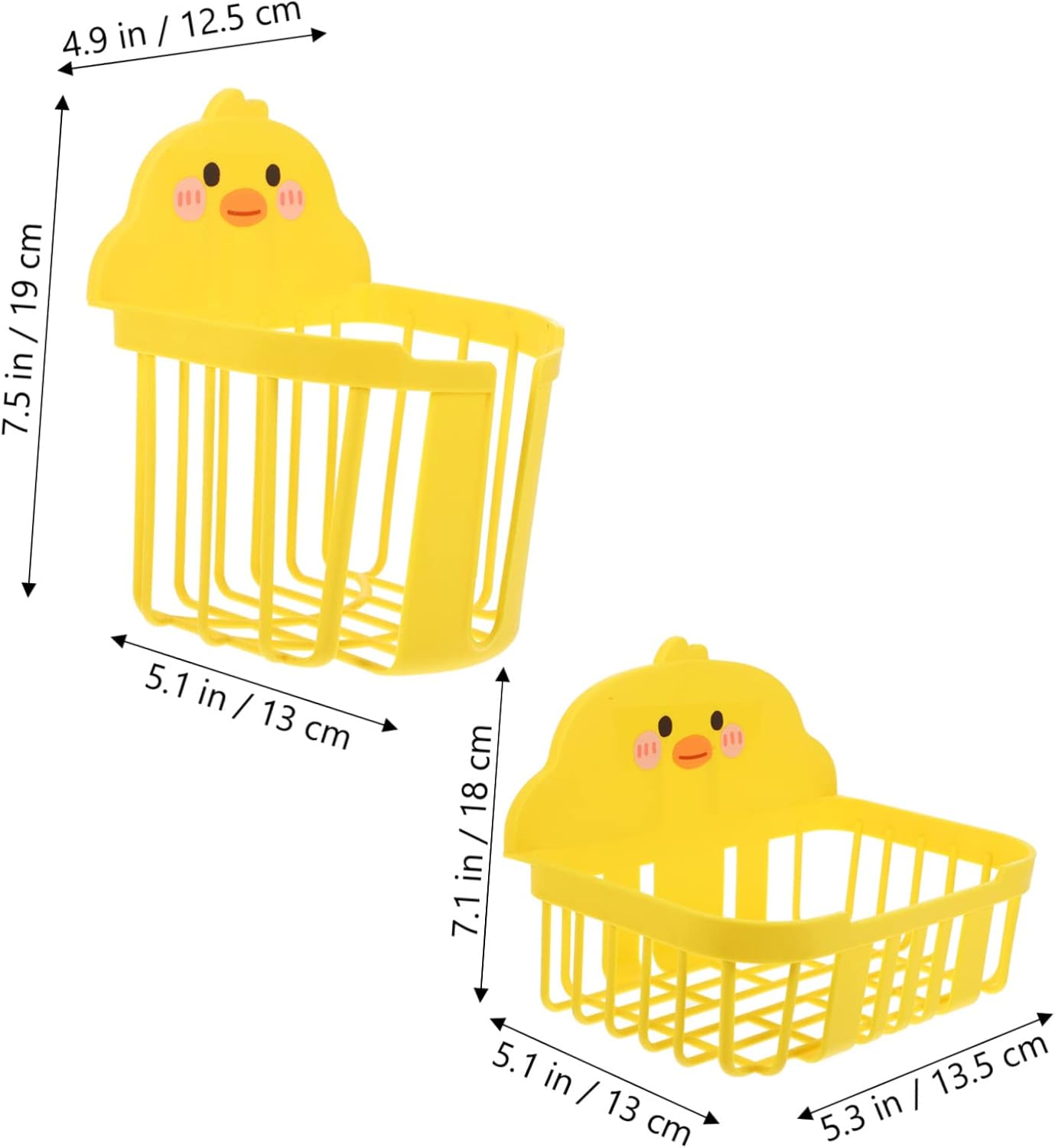 HYTROVE 2Pcs Cartoon Wall Mount Toilet Paper Holders
