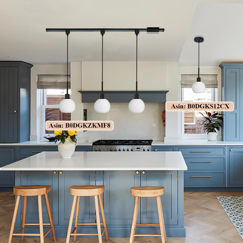 WINSHEN Black H-Type Track Pendant Light