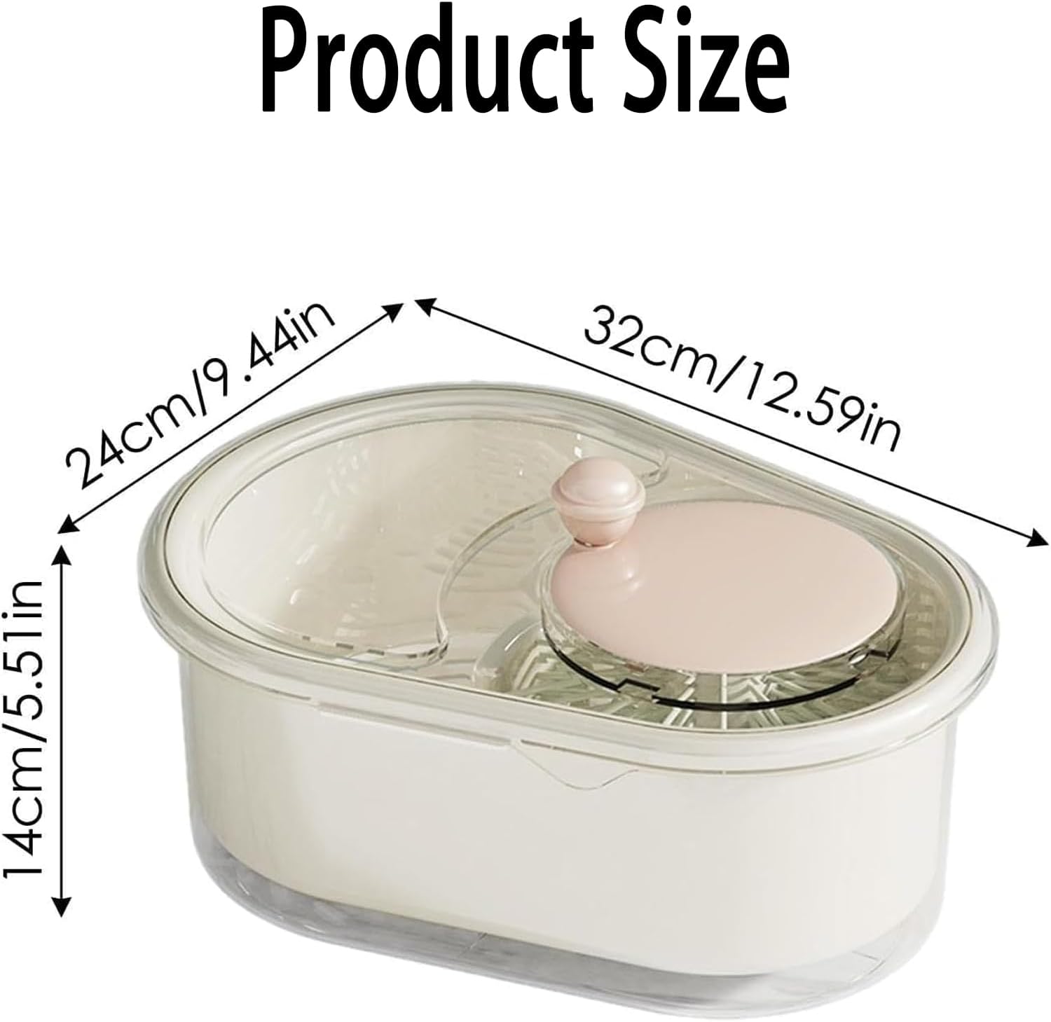 Rogess Fruit Cleaner Spinner with Lid 2025 Efficient Rotary Wash
