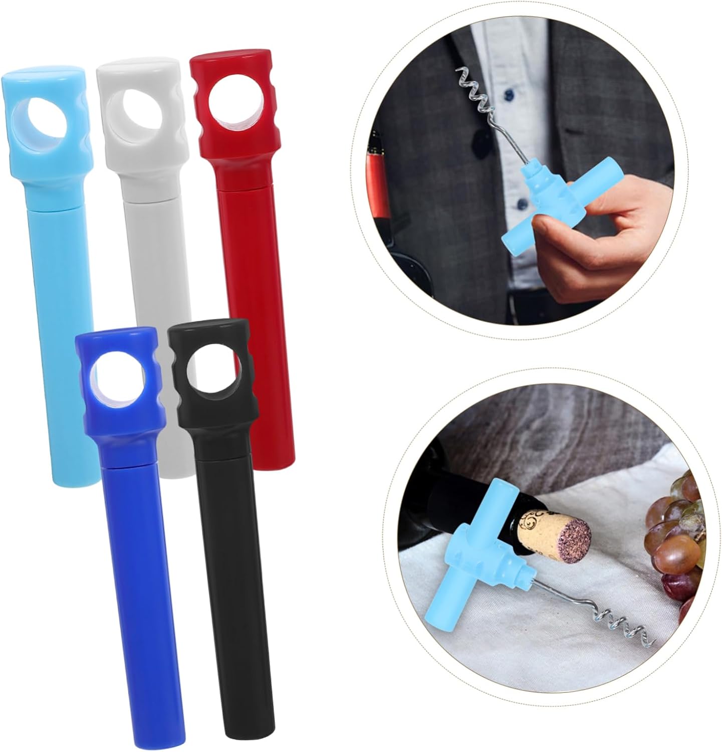 GRIRIW 5pcs Electric Wine Cap Opener Set