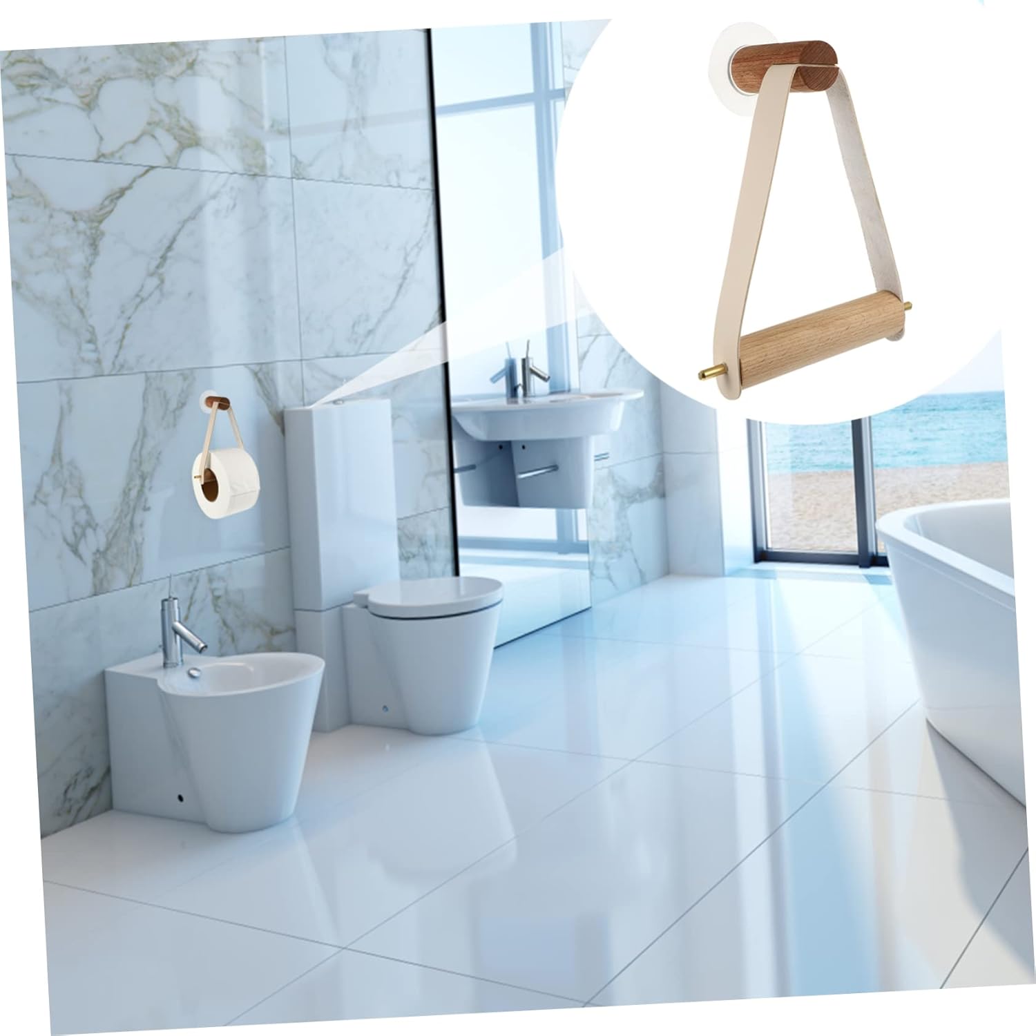 DIYEAH Wall Mount Paper Holder Rack