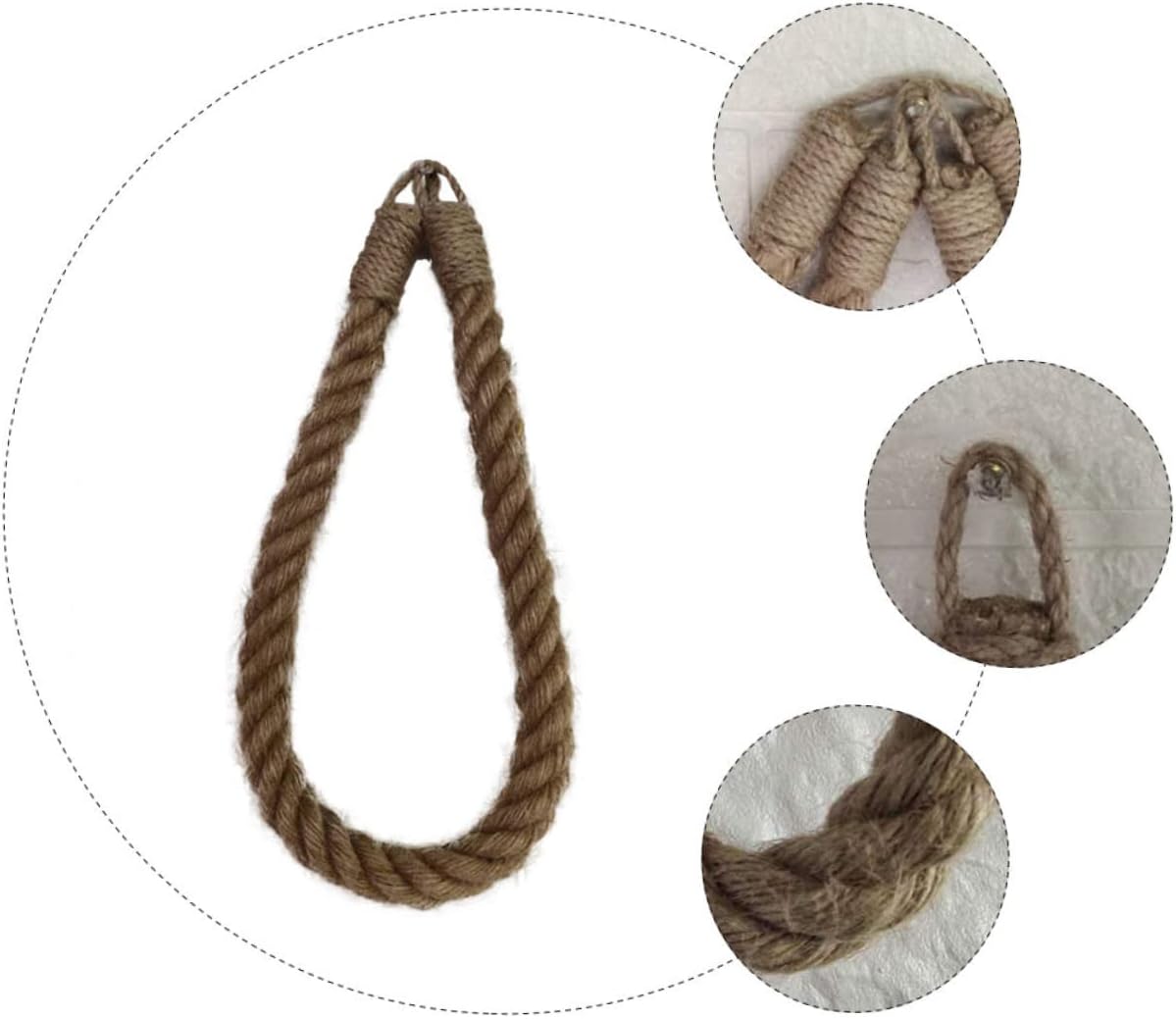 Rope Hanging Toilet Paper Holder Durable Storage Rack for Bathroom