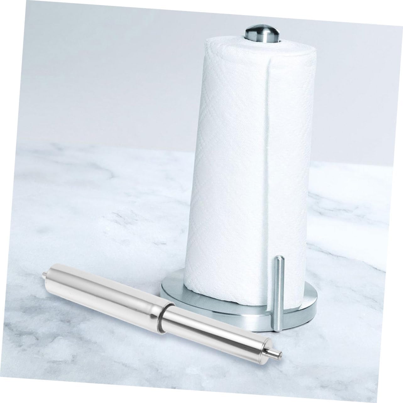 NUOBESTY 4Pcs Telescopic Toilet Paper Holder Replacement Rods