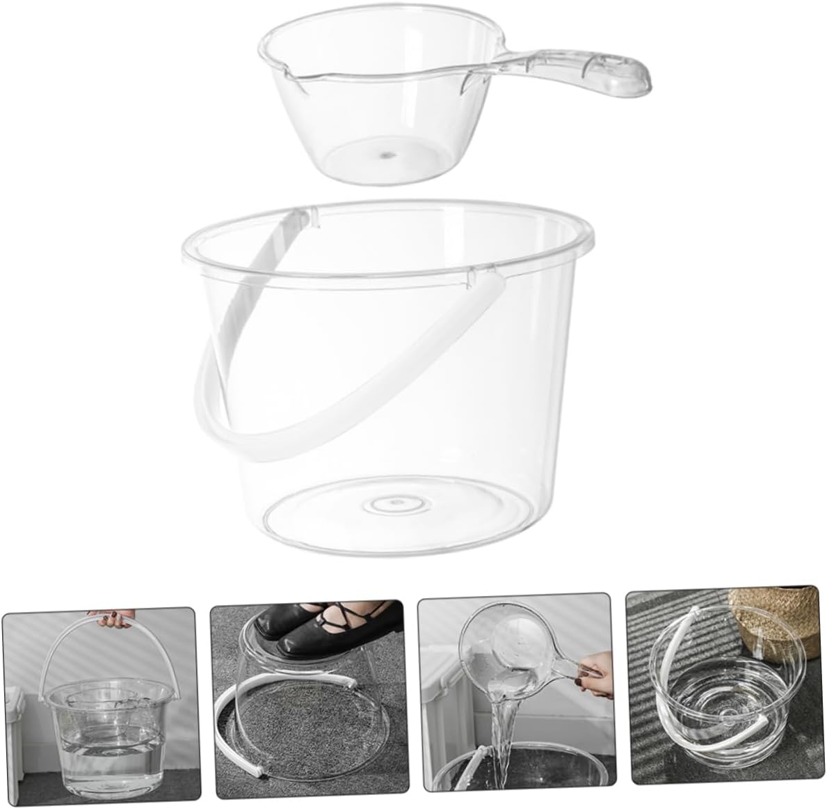 RORPOIR Large Capacity Plastic Water Bucket with Handle