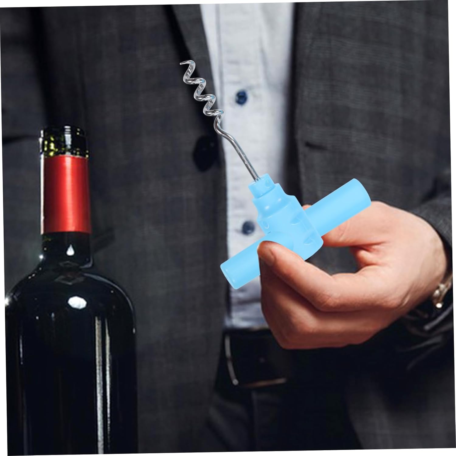 GRIRIW 5pcs Electric Wine Cap Opener Set