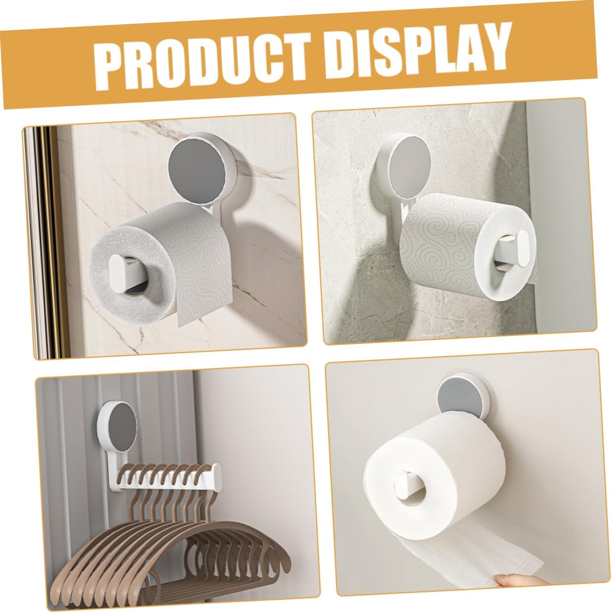 Homoyoyo Space-Saving Toilet Paper Holder Wall Mount 1
